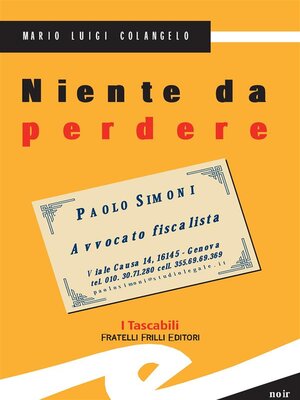 cover image of Niente da perdere